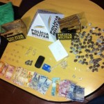 Foto do material apreendido