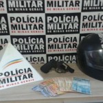 Material apreendido pela Policia Militar