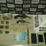 Material apreendido pela Policia Militar